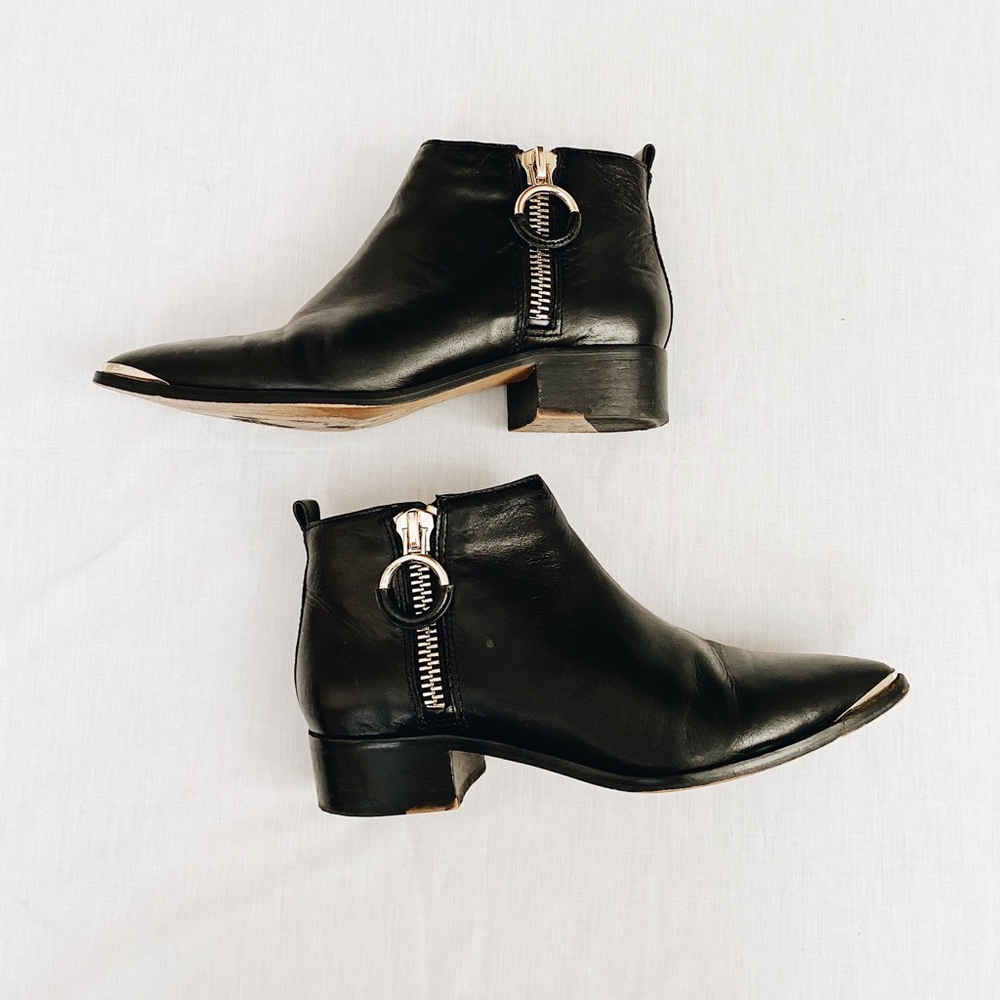 1. State Black Leather Booties